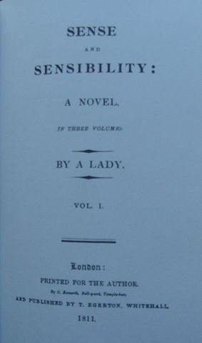 Wrote Sense and Sensibility