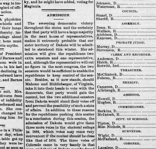 Talk of Statehood Begins