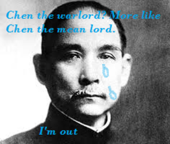 Sun Yat-sen flees Guangzhou