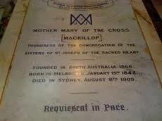 Death of Mary McKillop