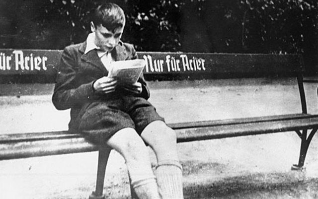 Marked benches 'For Jews'
