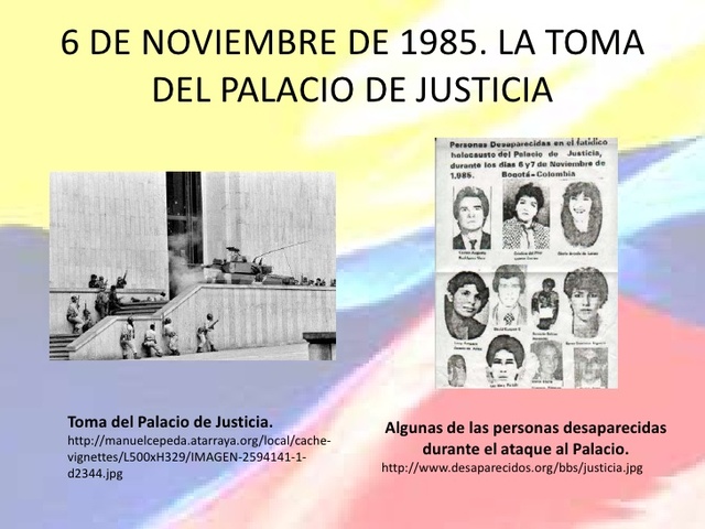LA TOMA DEL PALACIO DE JUSTICIA