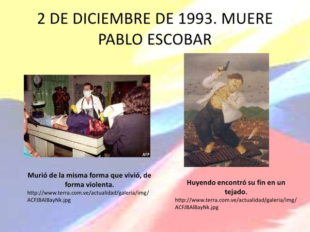 MUERE PABLO ESCOBAR