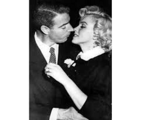 She married with Joe DiMaggio, a baseball player.