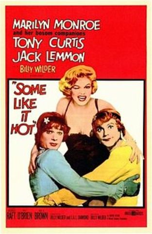 Monroe starred in the comedy Some Like It Hot