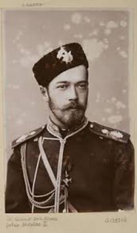 Tsar Nicholas II takes personal control over Russia's armies.