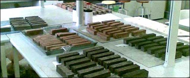 LADRILLOS CON LANA Y ALGAS