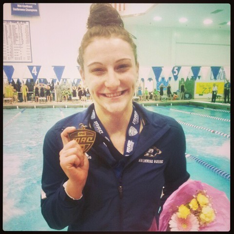 I got third place at MACs on three meter springboard