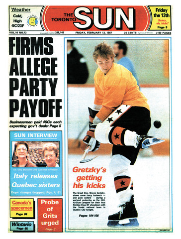 Gretzky named Team NHL's Player of the Series in Rendez-Vous '87