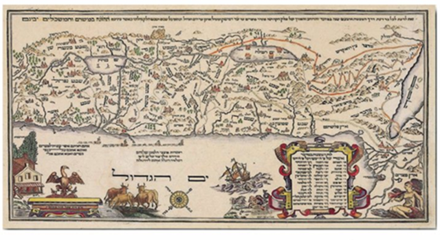 מפה 6 ארץ ישראל מפת אברהם יעקב