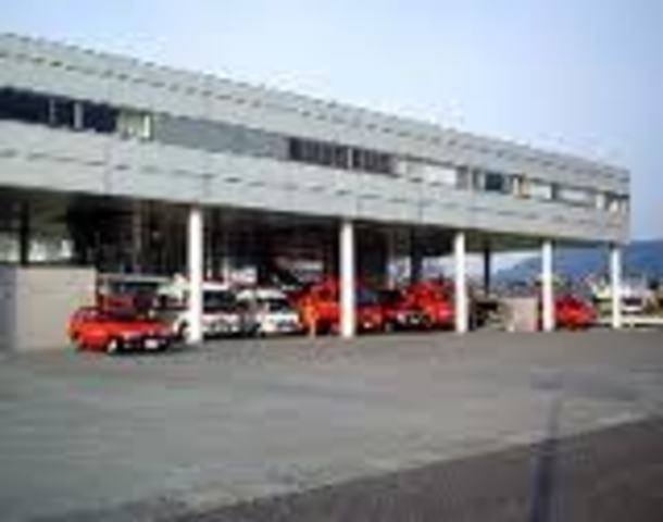 Estación de Bomberos en Yatsushiro, Yatsushiro, Japón