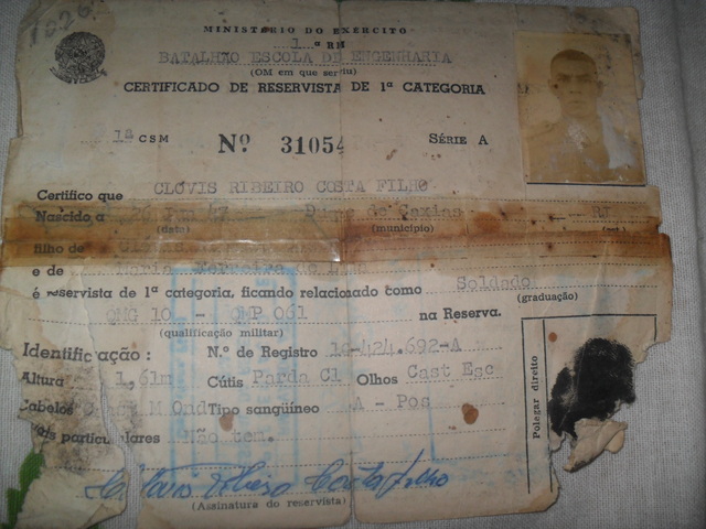 Comprovante de Reservista.