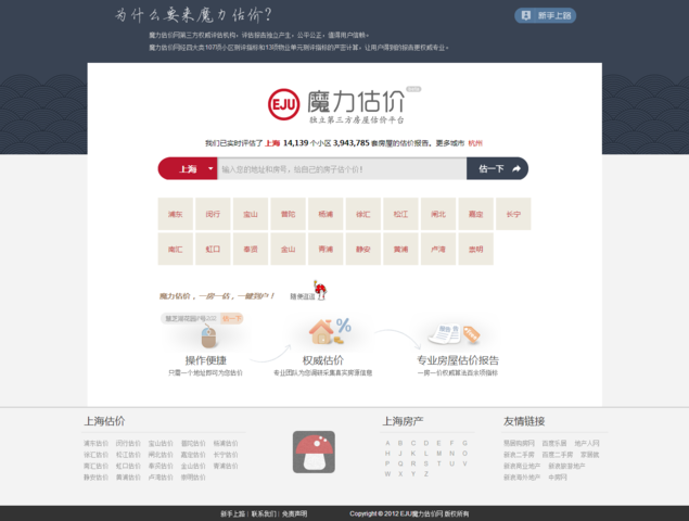 魔力估价上线（克而瑞房价网前身）