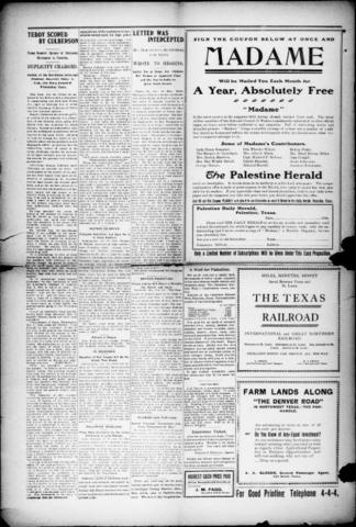 Contributor to Madame (ad ran for months in 1904)