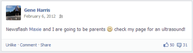 Maxie & Gene parents to be