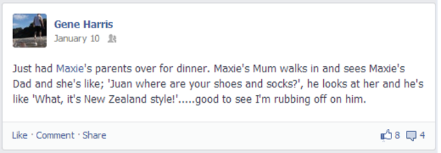 My Parents over for dinner at our apartment