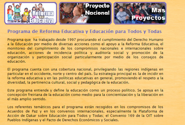 Diseño de Reforma Educativa