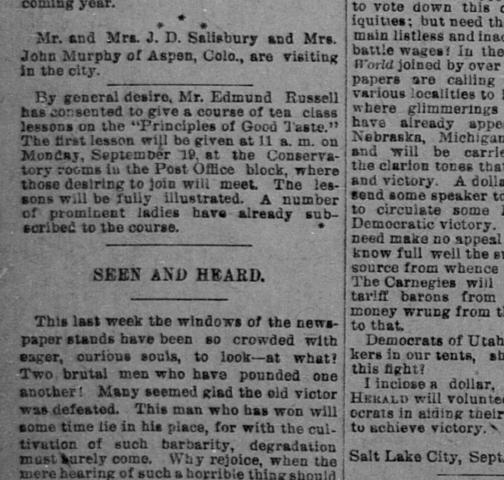 Principles of Good Taste