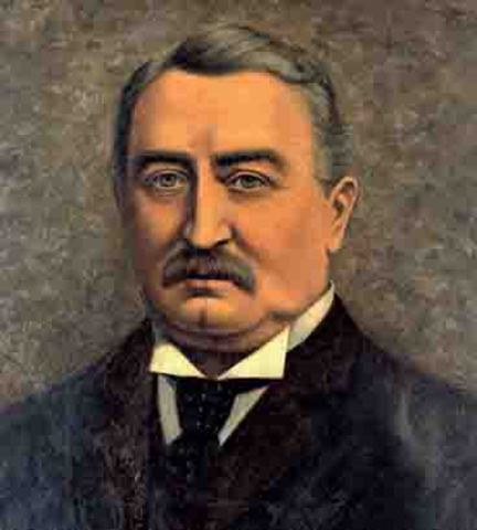 Cecil Rhodes arrives in SA