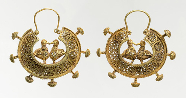 Earrings; 11th-12th Century