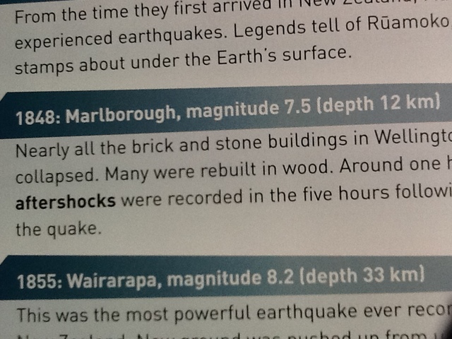Big kiwi quakes