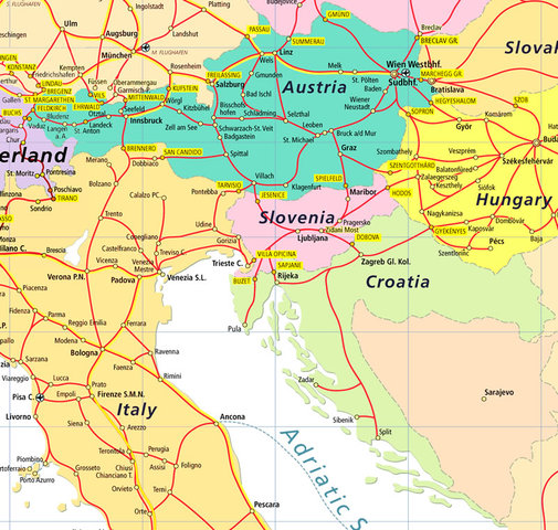 Austria and Hungary take over Croatia
