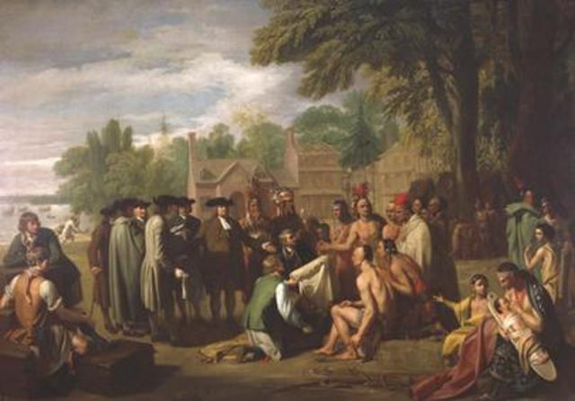 Penn's Treaty with the Indians by Benjamin West 1771-72