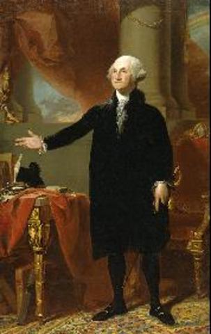 George Washington (The Lansdowne Portrait) by Gilbert Stuart 1796
