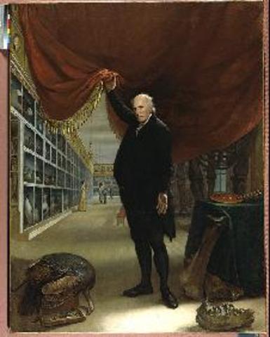 The artist in his Museum by Charles Wilson Peale 1822