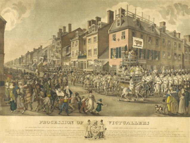 Procession of Victuallers by Joseph Yeager 1821