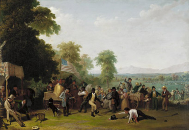 Militia Training by James Clonney 1841