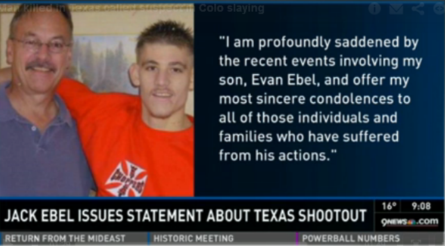 Ebel's father 'old friend' of Colorado Governor