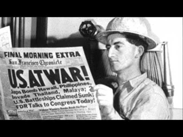 American Declares War on Japan