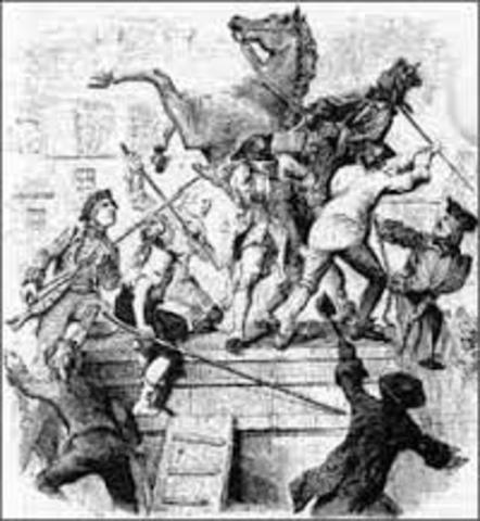 A riot breaks out in New York