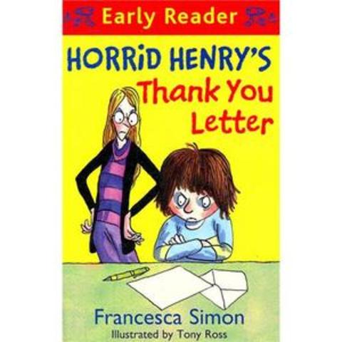 horrid henry's thank you letter