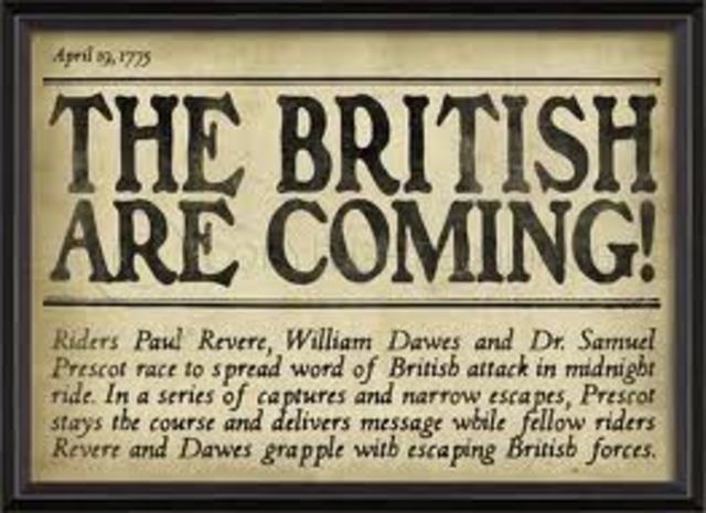 The British are Coming!