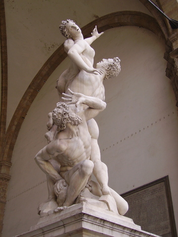 Rape of a Sabine by Giovanni da Bologna