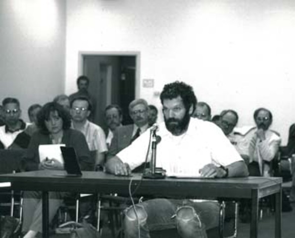 Testifying on the need for tankers escorts.