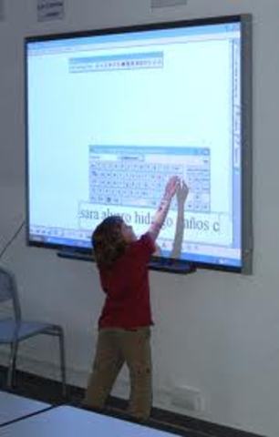 Pizarra digital, 1991, SmartTec. Apoyo didactico, clase dinamica, material en red