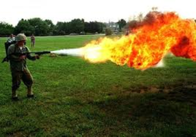 Flame Thrower First used