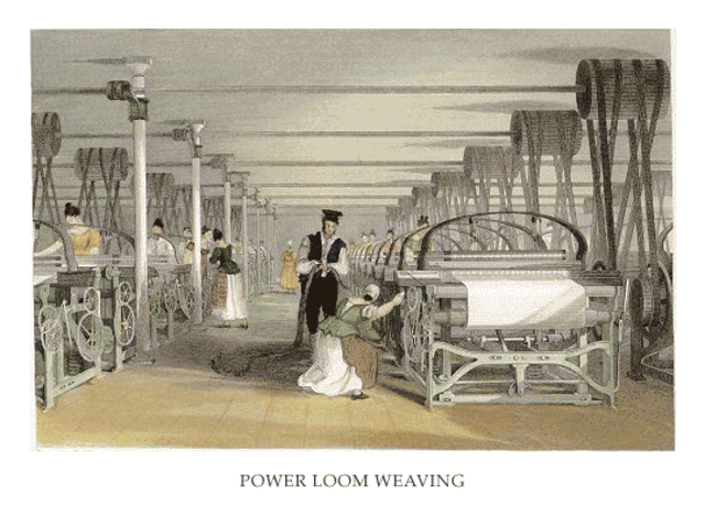 1785 Edmund Cartwright made a power loom for weaving