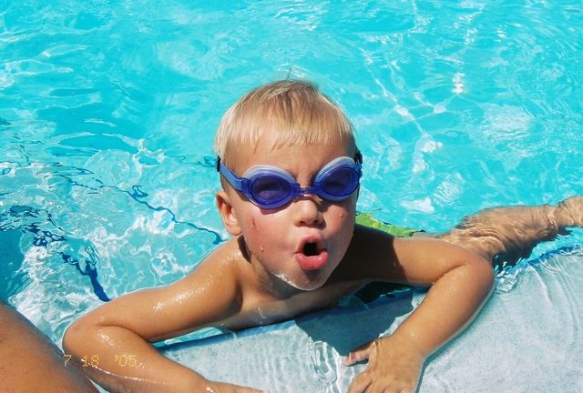 J learned how to swim.