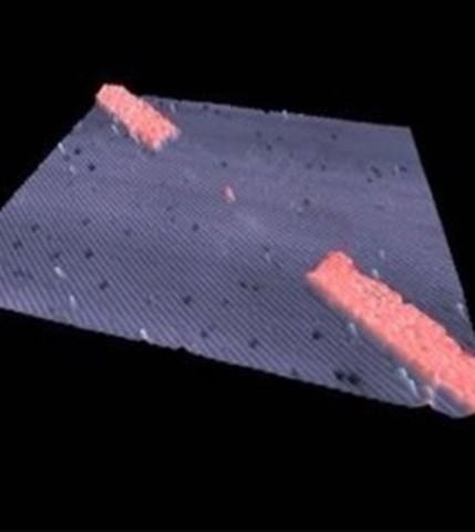 Un microtransistor de tamaño atómico, gracias a la nanotecnología.