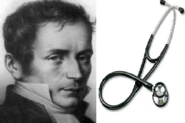 Rene Laennec inventa el estetoscopio.