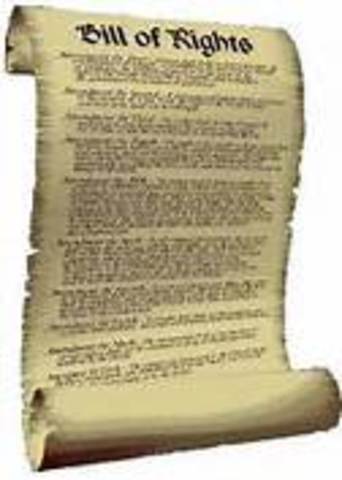 Bill of Rights is Created