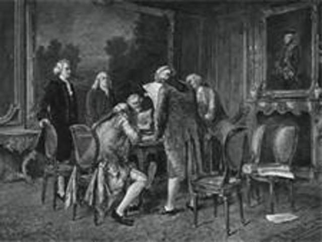 United States and Great Britian sign treaty of Paris