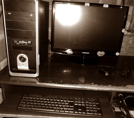 Me dieron mi primer computador de mesa