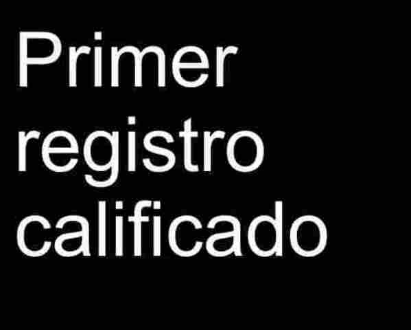 Obtencion 1mer Registro calificado