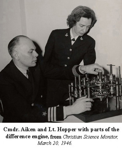 howard aiken and grace hopper harvard mark i computer