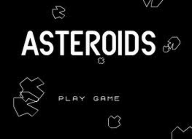 A game named 'Asteroids' is made